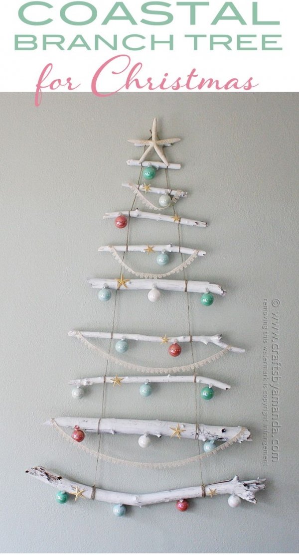 Coastal Branch Tree for Christmas