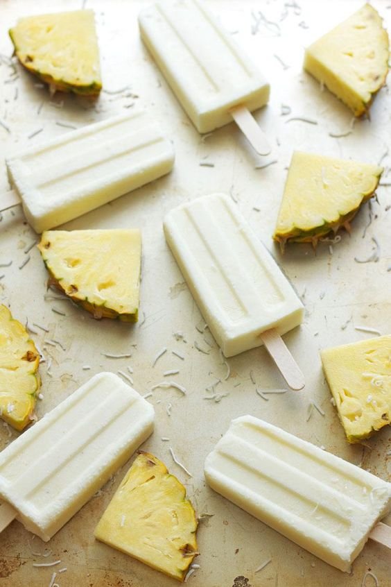 Coconut Pineapple Yogurt Pops