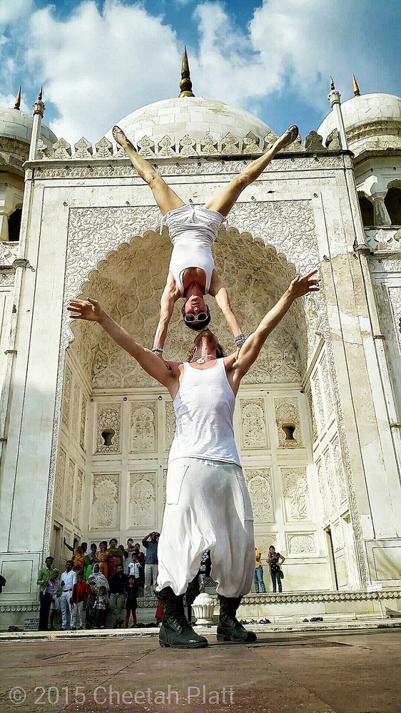 Posing at the Bibi Ka Maqbara - Aurangabad, India