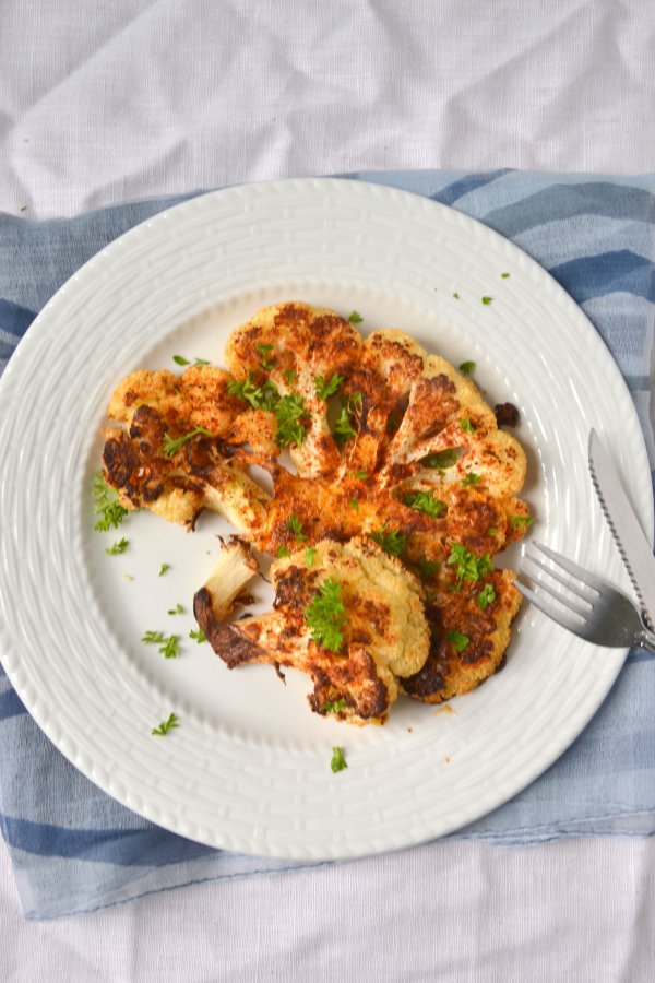 Cajun Roasted Cauliflower Steak