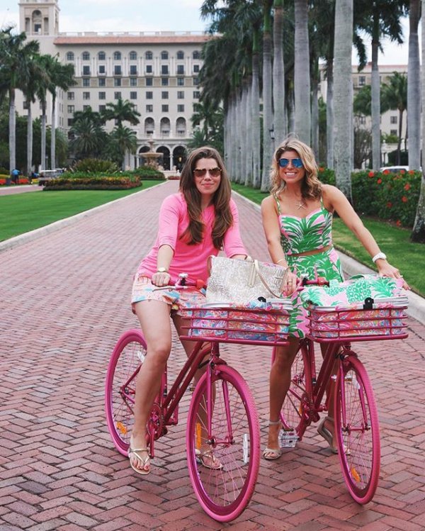 The Breakers, pink, bicycle, vehicle, cycling,