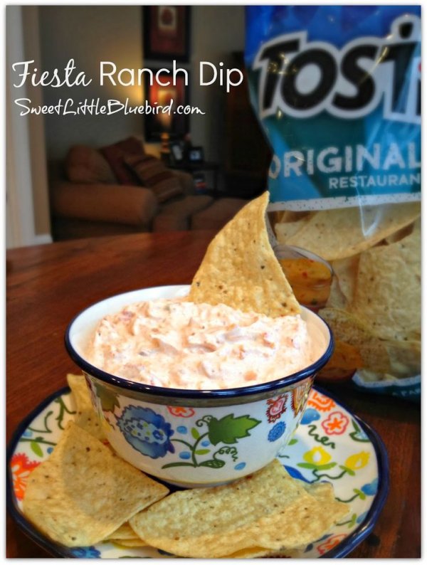 Fiesta Ranch Dip with Corn Chips (or Potato Chips)