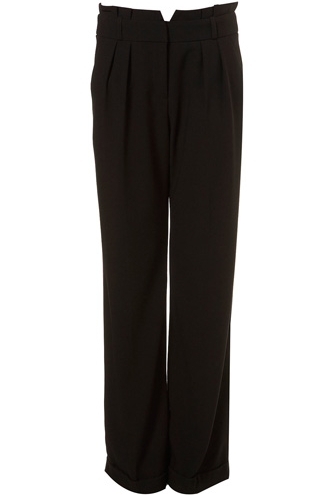 Topshop Paper Bag Wide-Leg Trousers