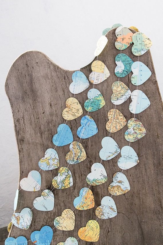Map Paper Garland