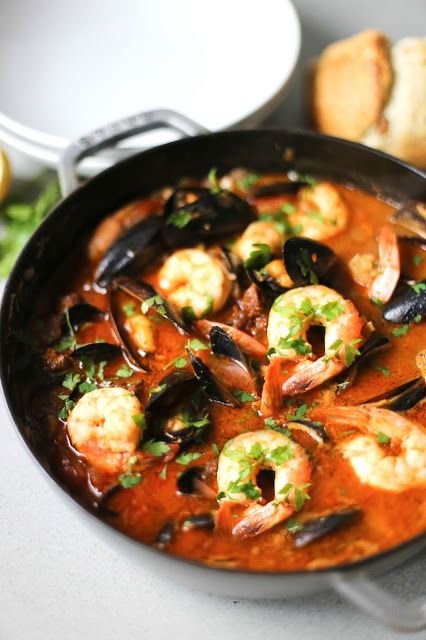 dish, seafood, food, shrimp, bouillabaisse,