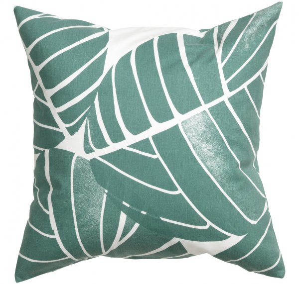 Green Cotton Cushion Cover