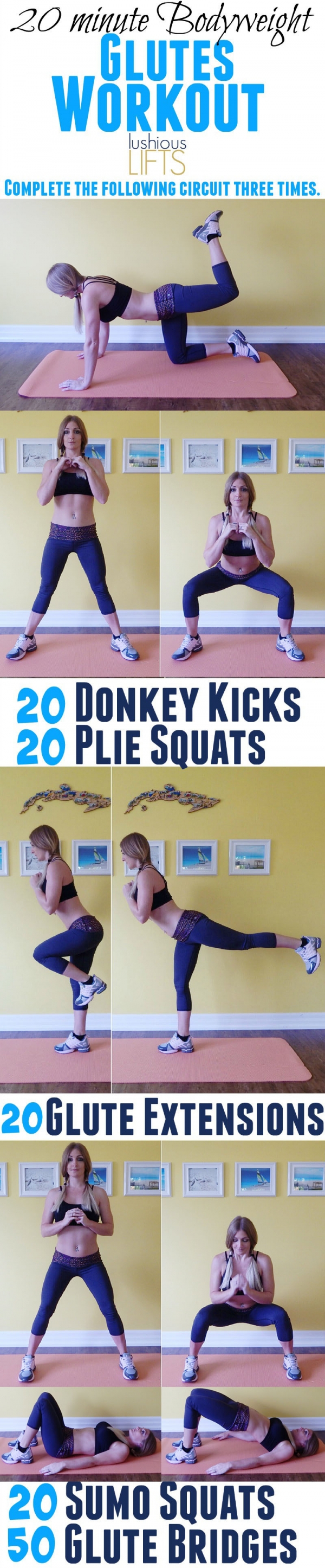 20 Minute Bodyweight Glute Workout