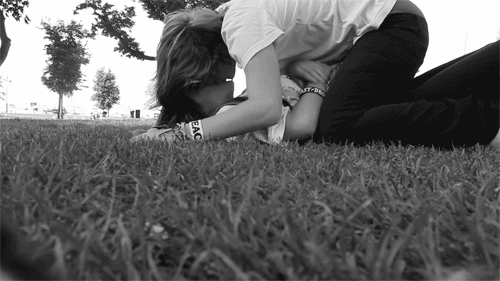 black and white, photograph, photography, human positions, grass,