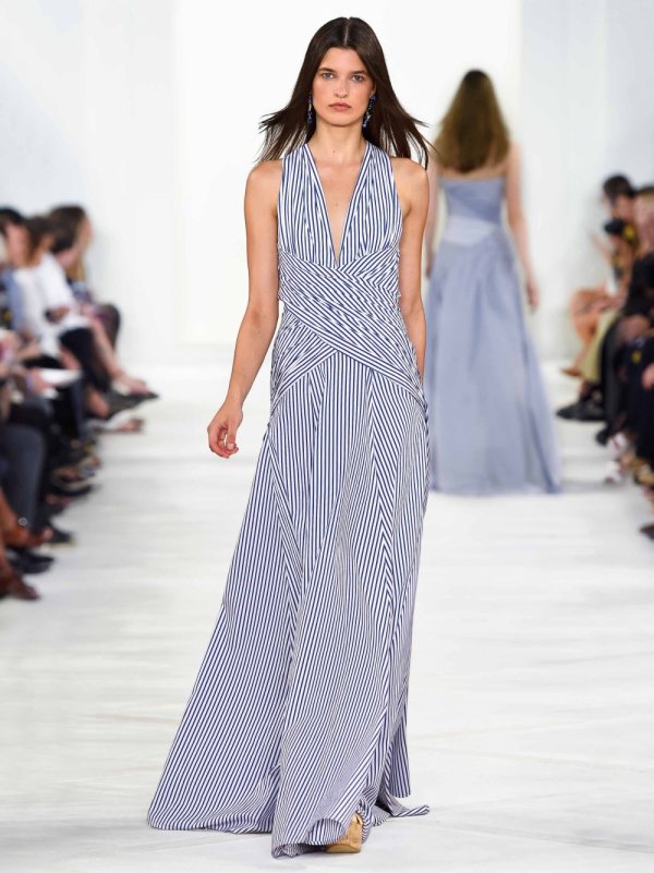 Vertically Striped Maxidress