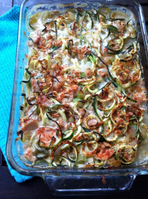 Tuna Zoodle Casserole with Smoked Paprika