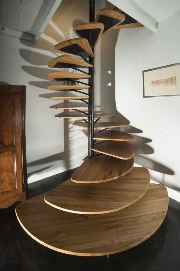 Wooden Spiral Staircase