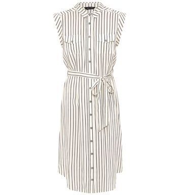 Pinstriped Shirt Dress