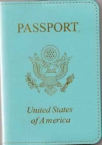 Tiffany Blue Passport Cover