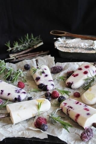 Yogurt and Berry Popsicles