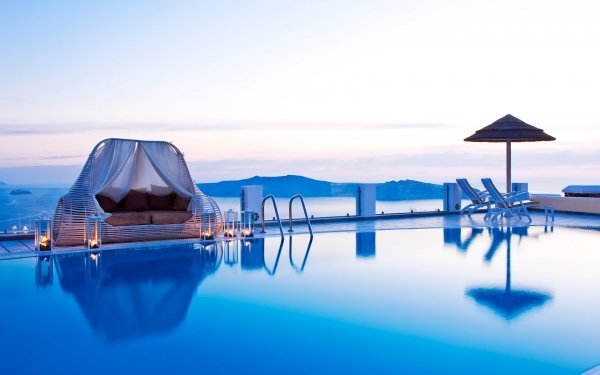 The Natural Pool, Santorini, Greece