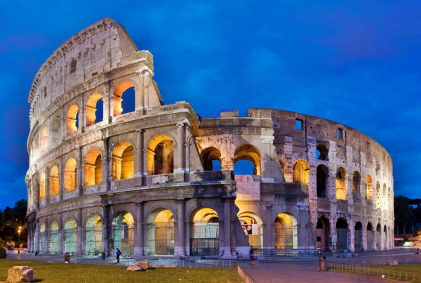 Colosseum, landmark, historic site, building, ancient roman architecture,