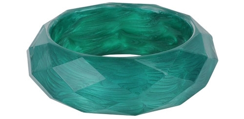 Forever21 Faceted Swirl Solid Bangle