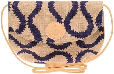 Vivienne Westwood Canvas Summer Squiggle Cross Body Bag