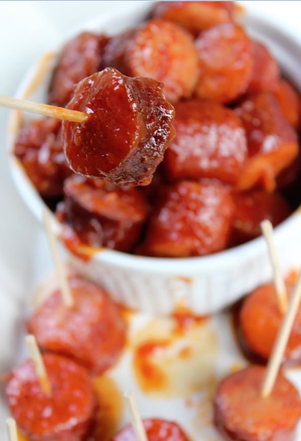 Crock Pot Spicy Barbecue Kielbasa