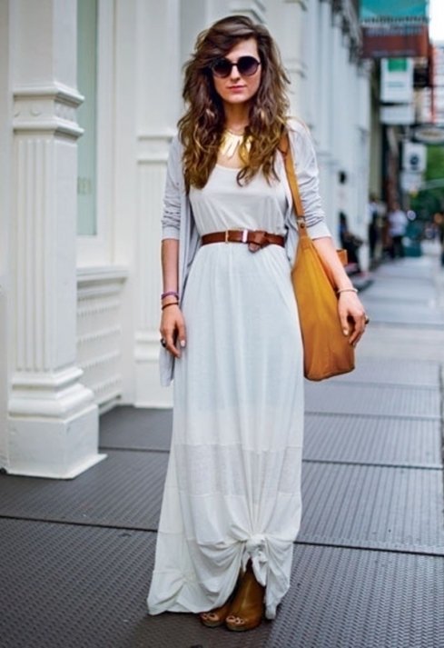 Maxi dress and clearance cardigan