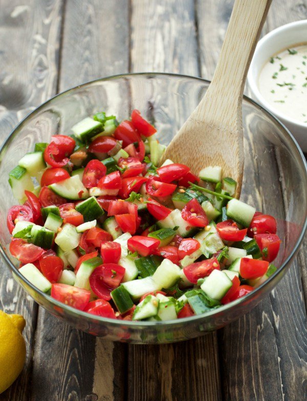 Mediterranean Cucumber Tomato Salad