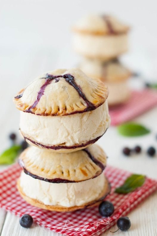 Blueberry P-ice Cream Sandwich