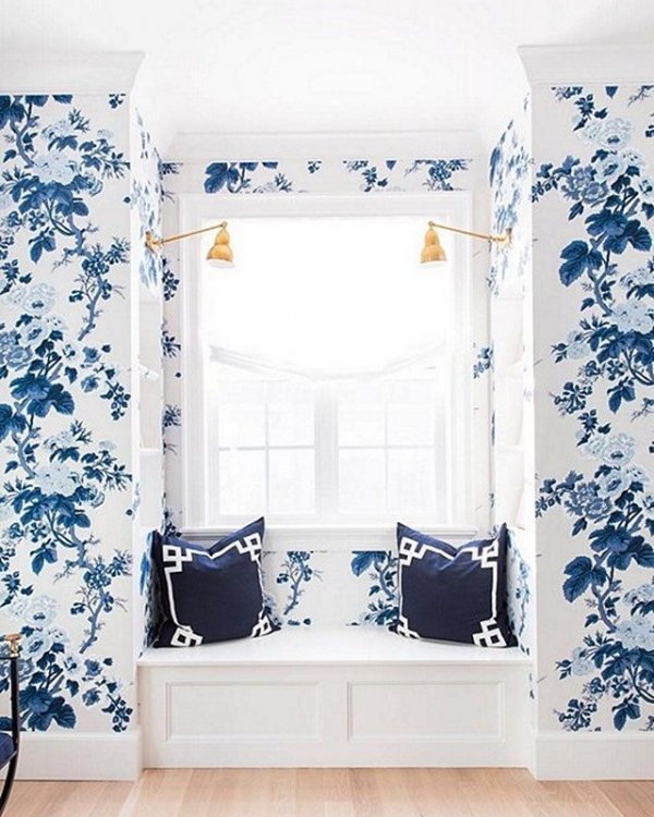 blue, room, interior design, furniture, curtain,