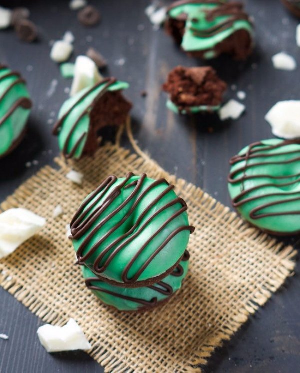Mini Thin Mint Donuts