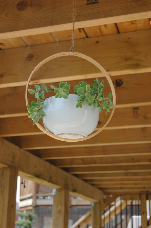 Use a Bowl and an Embroidery Hoop