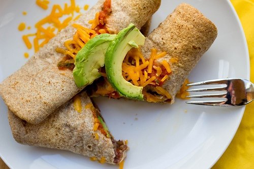 Easy Avocado Burrito