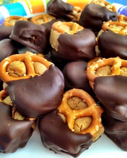 Chocolate Peanut Butter Pretzel Bites