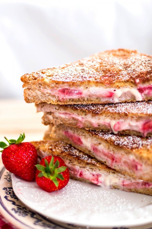 Berry Cream Cheese Stuffed French Toast