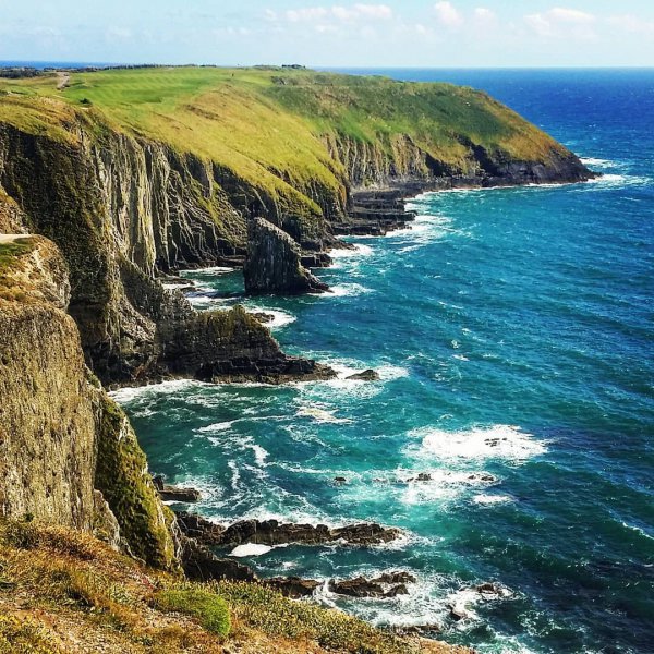 coast, coastal and oceanic landforms, cliff, headland, sea,