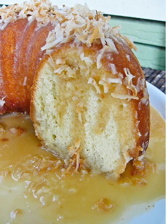 Bahamian Rum Soaked Coconut Cake