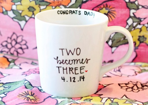 Baby Announcement Sharpie Mug