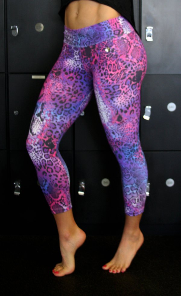 Bright Animal-Print Leggings