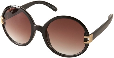 Topshop Black Oversize round Sunglasses