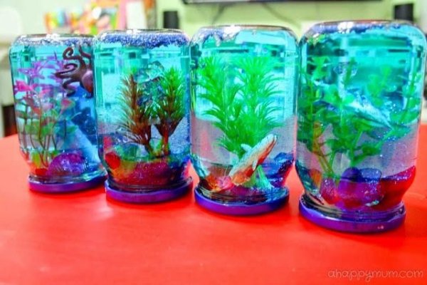 DIY Snow Globe Aquarium