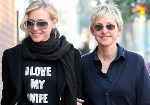 Ellen Degeneres and Portia De Rossi