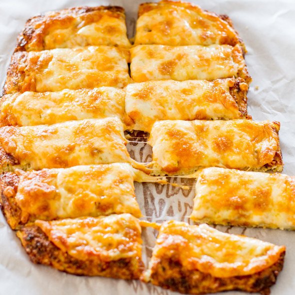 Cheesy Cauliflower Breadsticks