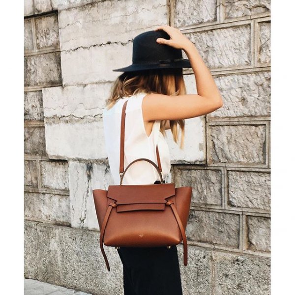 white, clothing, brown, handbag, spring,