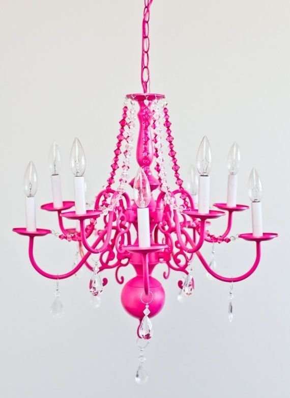 Pink Chandelier