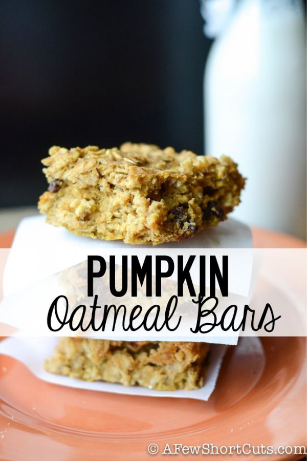 Pumpkin Oatmeal Bars