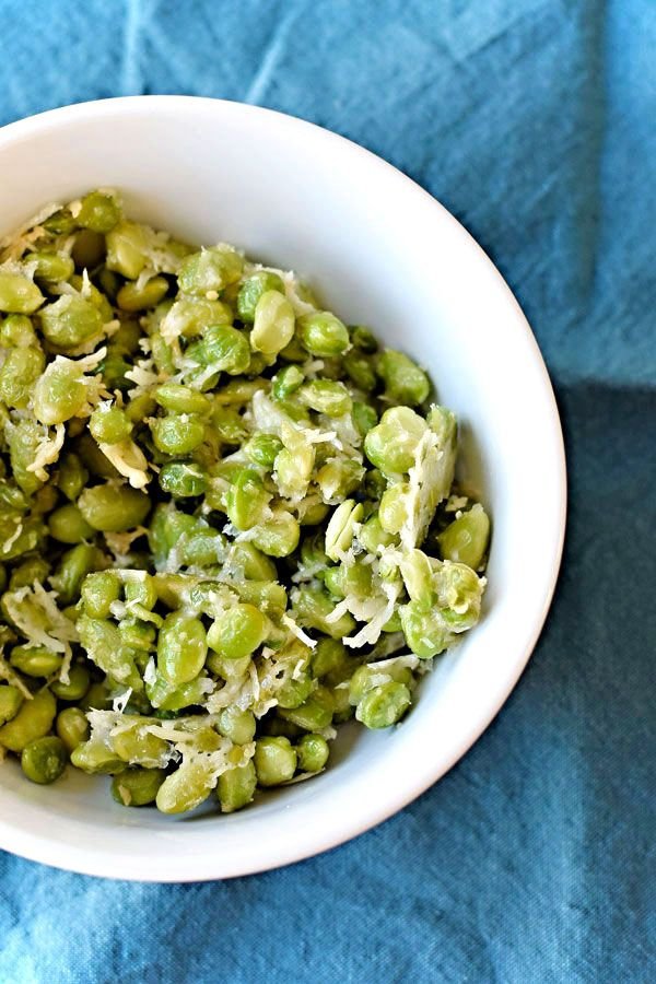 Crispy Baked Parmesan Garlic Edamame