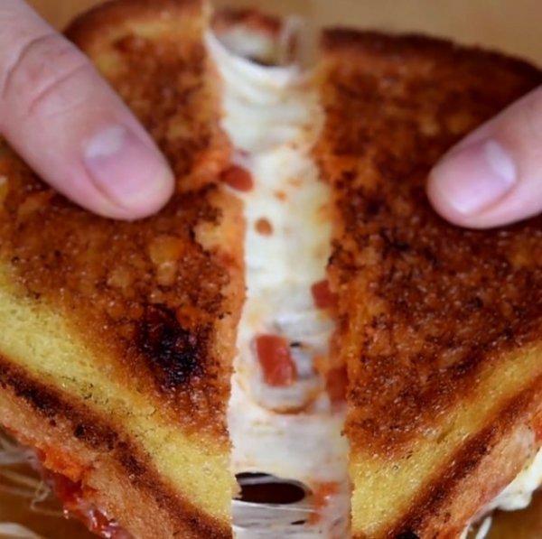 Grilled Cheese Pizza Sandwich