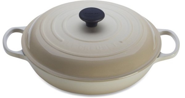 Signature Enameled Cast-Iron 3-1/2-Quart round Braiser, Dune