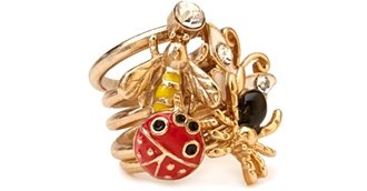 Forever 21 Kitschy Bug Ring Set