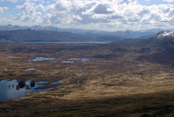 highland, loch, fell, wilderness, sky,