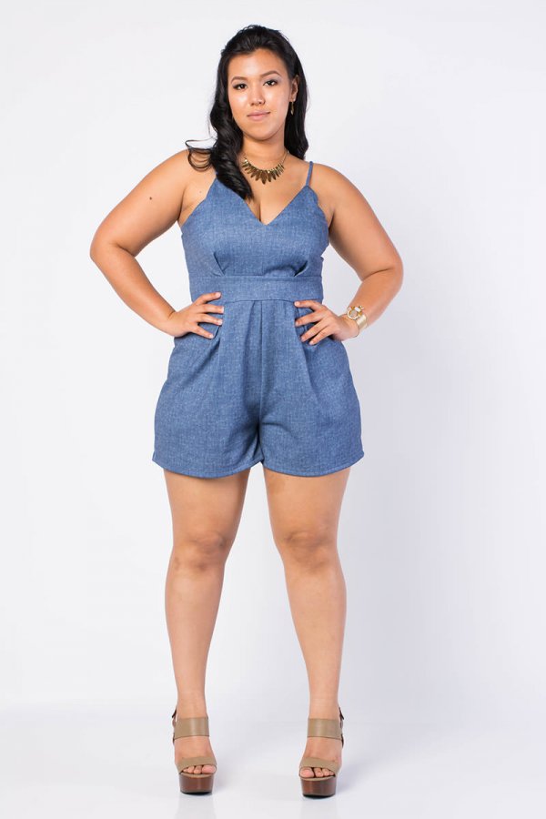 Chic Chambray Romper