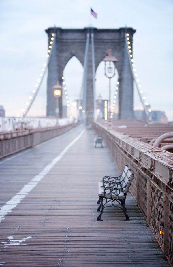 Brooklyn Bridge, bridge, walkway, flooring, boardwalk,